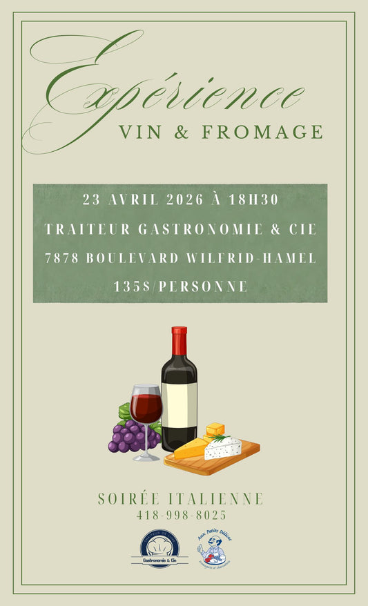 Dégustation Vin & Fromage x Aux Petits Délices